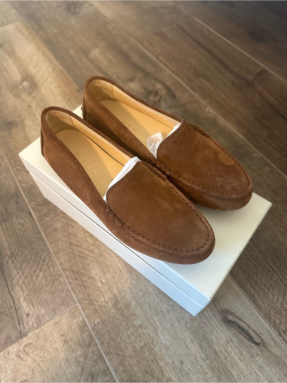 M.Gemi Felize Women’s Suede Brown Loafers